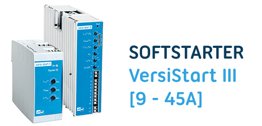 Softstarter VersiStart III (9 – 45A) – das kompakteste dreiphasengesteuerte Sanftanlaufgerät