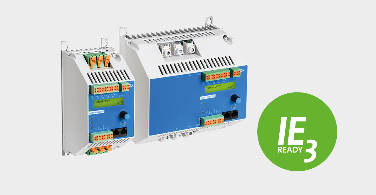 VersiComb II Safe kombiniert Sanftanlauf mit elektronischem Gleichstrom-Bremsgerät für Holzbearbeitungsmaschinen und weitere Anwendungen