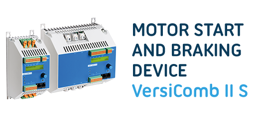  VersiComb II Safe combines a soft starter with an electronic direct-current braking device for woodworking machines and other applications