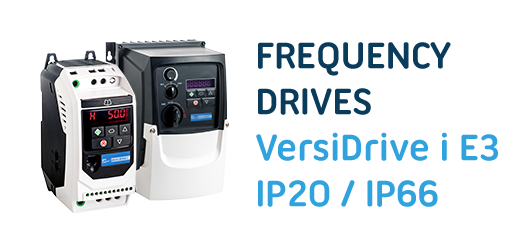 New VersiDrive i E3/3E3 and E3S Frequency Drives jump-start electric drives while saving energy