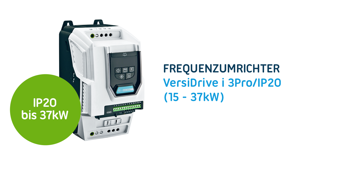 VersiDrive i 3Pro/IP 20 - Kompakter Frequenzumrichter für präzise Drehzahlregelung