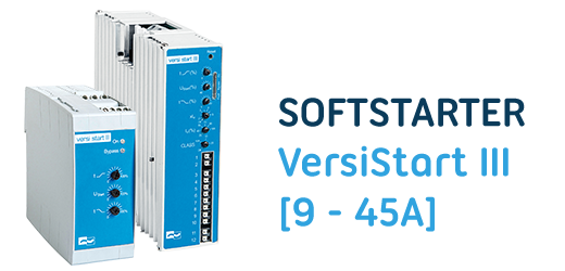 Softstarter VersiStart III (9 - 45A) – das kompakteste dreiphasengesteuerte Sanftanlaufgerät