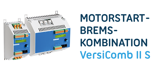 VersiComb II Safe kombiniert Sanftanlauf mit elektronischem Gleichstrom-Bremsgerät für Holzbearbeitungsmaschinen und weitere Anwendungen